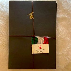 NWT/Authentic Bieffe made In Italy handmade grey notebooks/journals. Lined pages